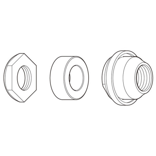 Lock nut unit Shimano FH-M595 left hand