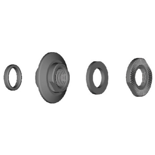 Lock nut unit Shimano WH-6800-F left hand