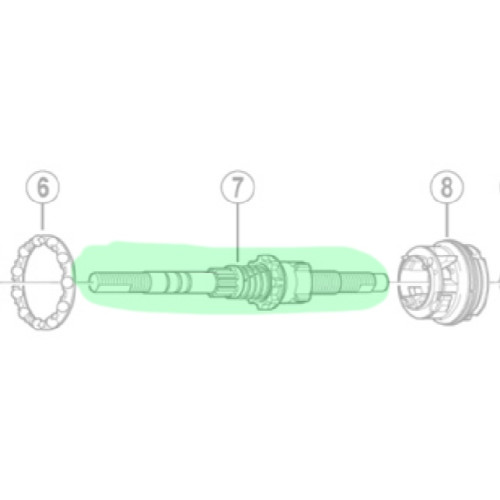 Rear hub axle unit Shimano SG-3C40