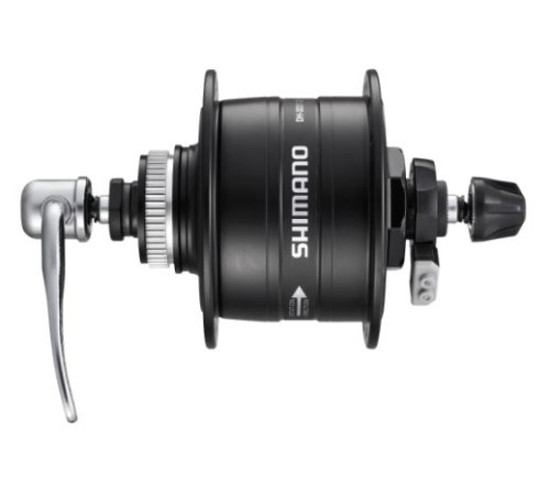 Priekšējā rumba dinamo Shimano DH-3D37 6V 3.0W 9x100mm QR C-Lock 32H