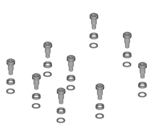 Pedal pins and spacers Shimano PD-GR500 (9 pcs.)