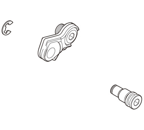 Rear derailleur bolt Shimano for RD-M781 with fitting parts