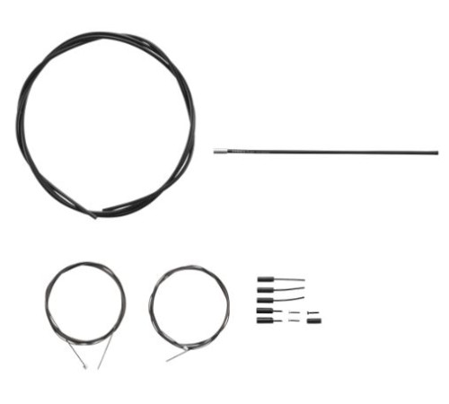 Shift cable and housing set Shimano DURA-ACE R9100 polymer-coated black
