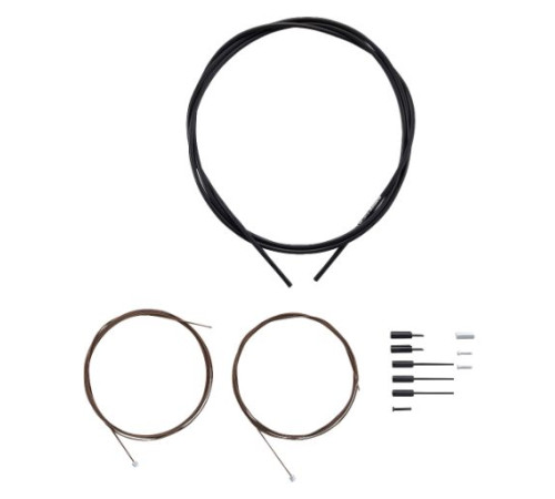 Shift cable and housing set Shimano DURA-ACE 9000 polymer-coated black