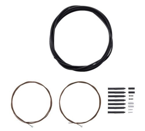 Shift cable and housing set Shimano OT-SP41 polymer-coated black
