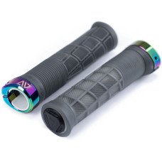 Stūres rokturi ACID Disrupt Slim 30.5mm translucent black'n'oil slick