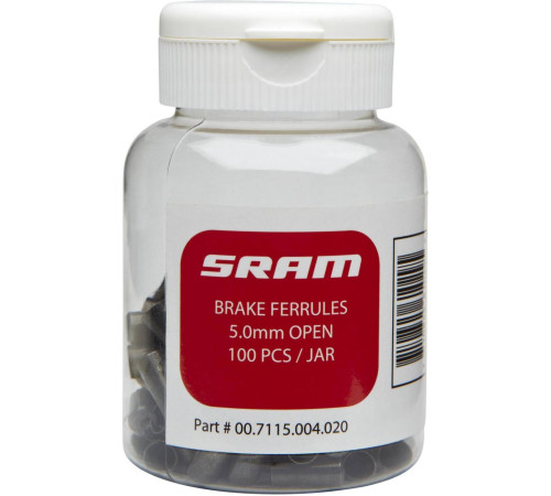 Bremžu troses apvalka uzgali SRAM 5mm alu 100gab. bottle black
