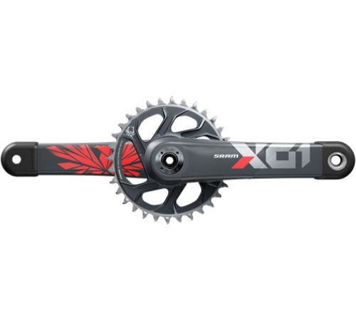 Priekšējie zobratu bloks SRAM X01 Eagle Boost 148 DUB 1x12-speed 32T Red-175MM