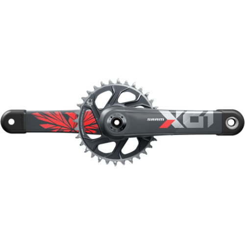 Priekšējie zobratu bloks SRAM X01 Eagle Boost 148 DUB 1x12-speed 32T Red-170MM
