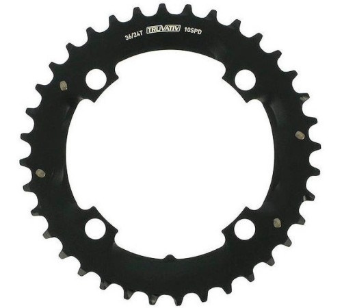Priekšējā ķēdes riteņa SRAM MTB 104mm alu 2x10-speed without pin 38T black