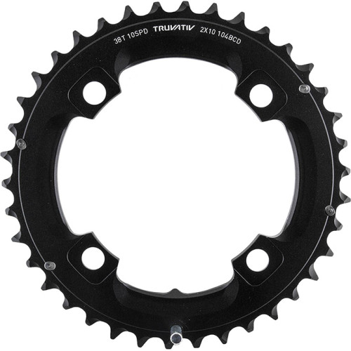 Priekšējā ķēdes riteņa SRAM MTB 104mm alu 2x10-speed with pin 38T black
