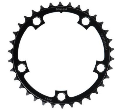 Priekšējā ķēdes riteņa SRAM Road PowerGlide 110mm alu 2x10-speed 34T black