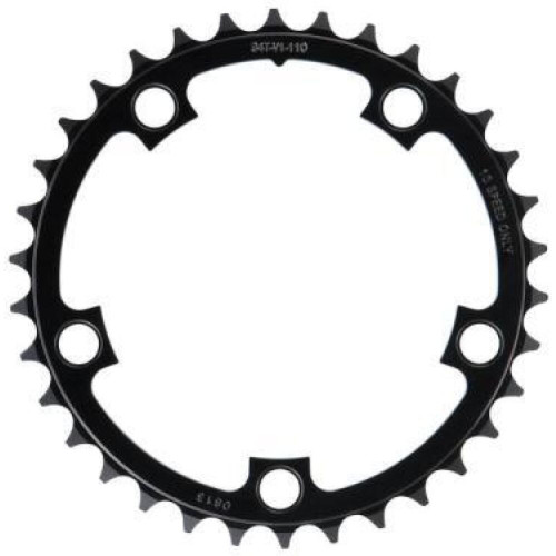 Priekšējā ķēdes riteņa SRAM Road PowerGlide 110mm alu 2x10-speed 34T black