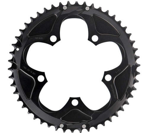 Priekšējā ķēdes riteņa SRAM Road 110mm for 50-34T alu 2x10-speed 50T black