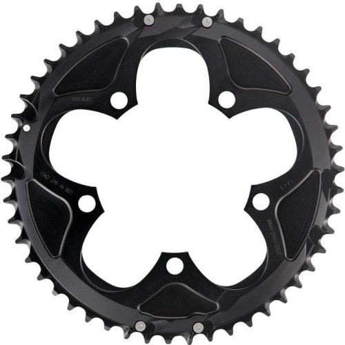Priekšējā ķēdes riteņa SRAM Road 110mm for 50-34T alu 2x10-speed 50T black