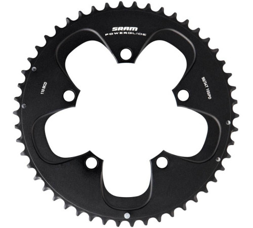 Priekšējā ķēdes riteņa SRAM Road Red 2012 X-Glide R 110mm alu 34T black