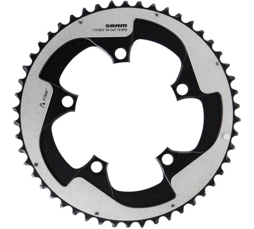 Priekšējā ķēdes riteņa SRAM Road Red 22 X-Glide R 110mm alu 2x11-speed 50T grey