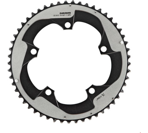 Priekšējā ķēdes riteņa SRAM Road Force 22 X-Glide R 110mm alu 2x11-speed 50T black