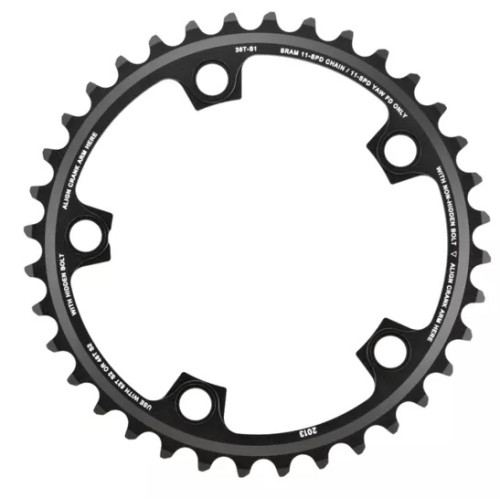 Priekšējā ķēdes riteņa SRAM Road Red22/Force22/Rival22 X-Glide R 110mm alu 11-speed 36T black