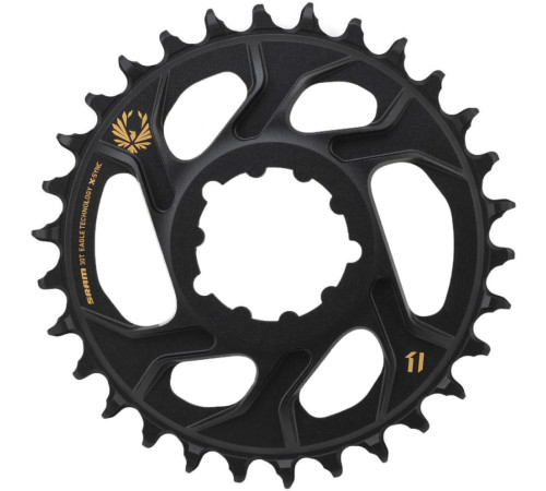 Priekšējā ķēdes riteņa SRAM MTB Eagle X-Sync2 Direct Mount alu 11-speed 6mm offset 30T gold