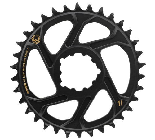 Chainring SRAM MTB Eagle X-Sync2 Direct Mount alu 11-speed 3mm offset 34T gold