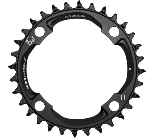 Priekšējā ķēdes riteņa SRAM Eagle X-Sync2 104mm alu 32T black