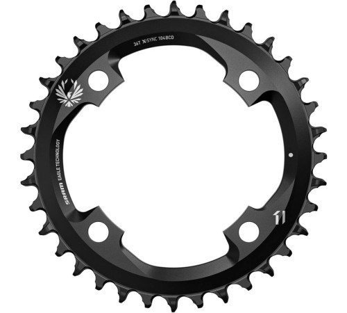 Priekšējā ķēdes riteņa SRAM Eagle X-Sync2 104mm alu 36T black