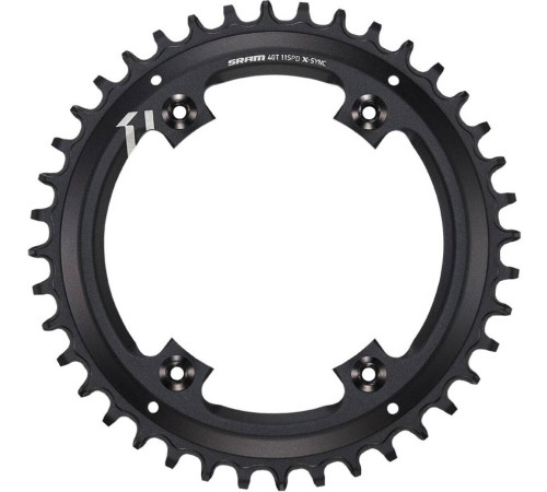 Priekšējā ķēdes riteņa SRAM Road Apex 1 X-Sync Asymmetric 110mm alu 11-speed 40T