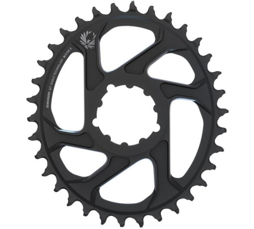 Priekšējā ķēdes riteņa SRAM Eagle X-Sync2 Direct Mount alu Oval 6mm offset 34T black