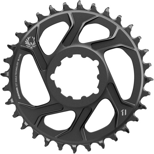 Priekšējā ķēdes riteņa SRAM Eagle X-Sync2 SL Direct Mount alu 6mm offset 34T lunar grey