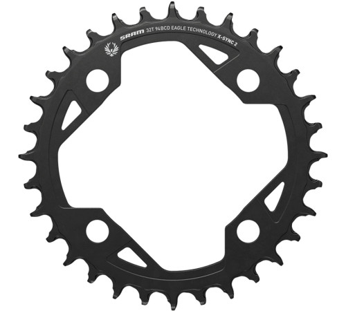 Priekšējā ķēdes riteņa SRAM E-MTB Eagle X-Sync2 94mm alu 32T black