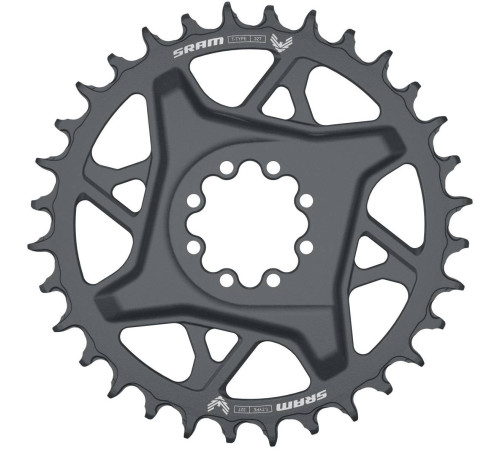 Priekšējā ķēdes riteņa SRAM GX Eagle T-Type D1 Direct Mount 3mm offset 32T grey