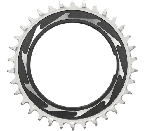 Priekšējā ķēdes riteņa SRAM XX SL Eagle T-Type D1 Thread Mount 0mm offset 34T black-silver