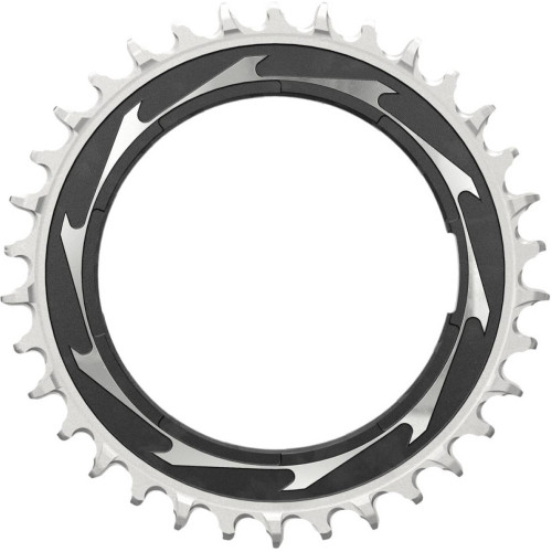 Priekšējā ķēdes riteņa SRAM XX SL Eagle T-Type D1 Thread Mount 0mm offset 34T black-silver