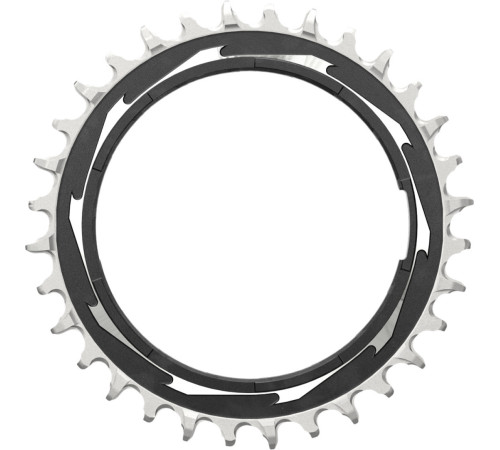 Priekšējā ķēdes riteņa SRAM XX SL Eagle T-Type D1 Thread Mount 3mm offset 32T black-silver