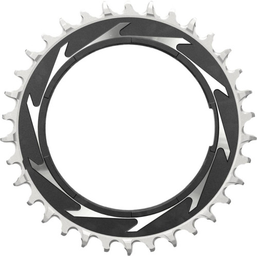 Priekšējā ķēdes riteņa SRAM XX SL Eagle T-Type D1 Thread Mount 3mm offset 34T black-silver