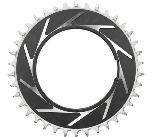 Priekšējā ķēdes riteņa SRAM XX SL Eagle T-Type D1 Thread Mount 3mm offset 38T black-silver