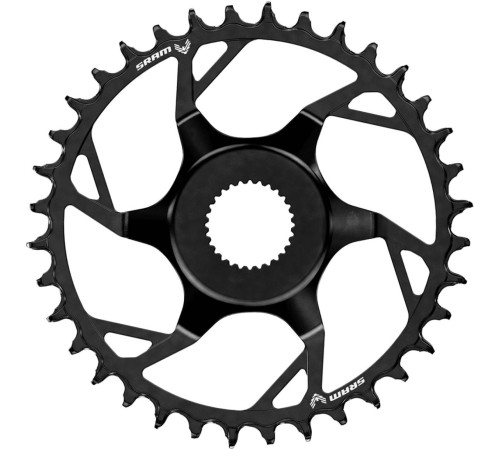 Priekšējā ķēdes riteņa SRAM Eagle T-Type Direct Mount Bosch Gen4 38T black