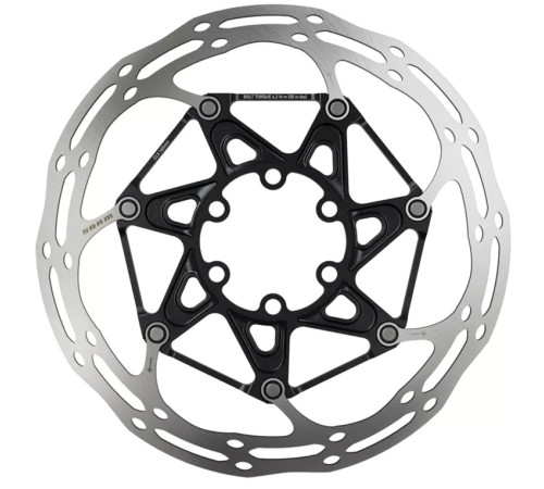 Disc brake rotor SRAM Centerline X Rounded 140mm 6-bolt with titanium bolts