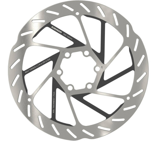 Disc brake rotor SRAM HS2 Rounded 160mm 6-bolt