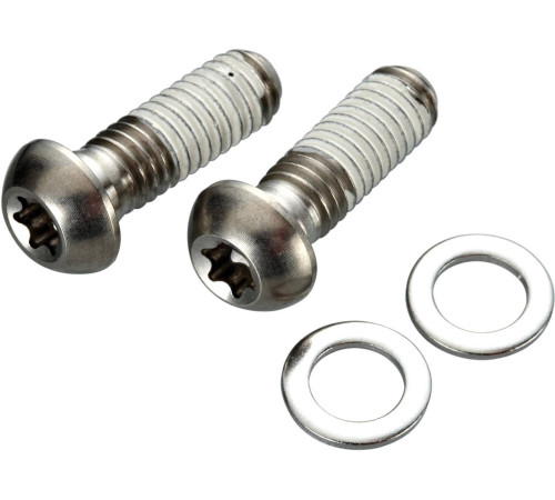 Disc brake caliper fixing bolts SRAM stainless T25 flat mount 15mm (pair)