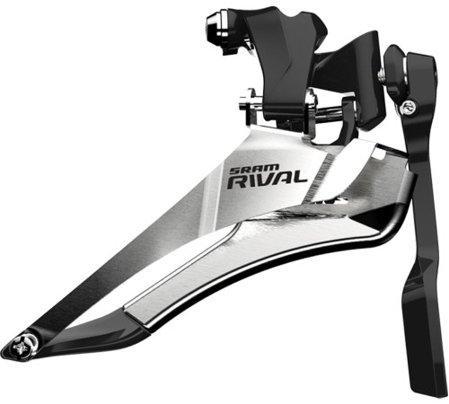 Priekšējais pārslēdzējs SRAM Rival 22 Yaw Braze-on 2x11-speed with chain spotter