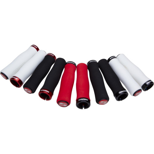 Stūres rokturi SRAM 129mm Contour Foam Lock-on single clamp black-red