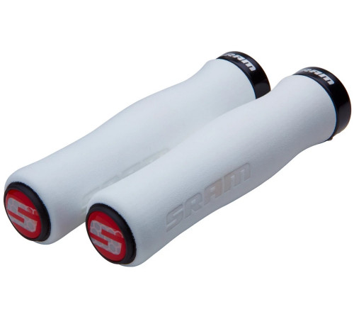Stūres rokturi SRAM 129mm Contour Foam Lock-on single clamp white-black
