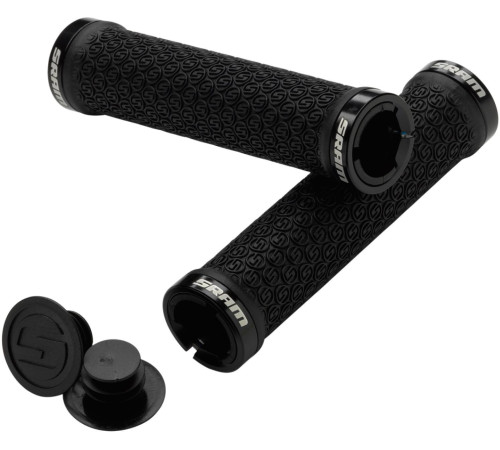Stūres rokturi SRAM DH Silicone Lock-on double clamp black