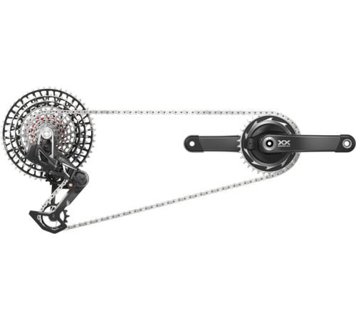 Groupset SRAM XX SL Eagle T-Type AXS DUB Powermeter 1x12-speed 34Tx10-52T-170MM