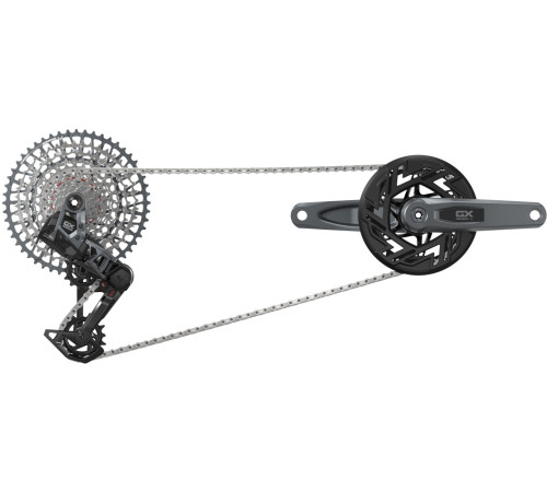 Groupset SRAM GX Eagle T-Type AXS E-MTB Brose 1x12-speed 165mm 36Tx10-52T