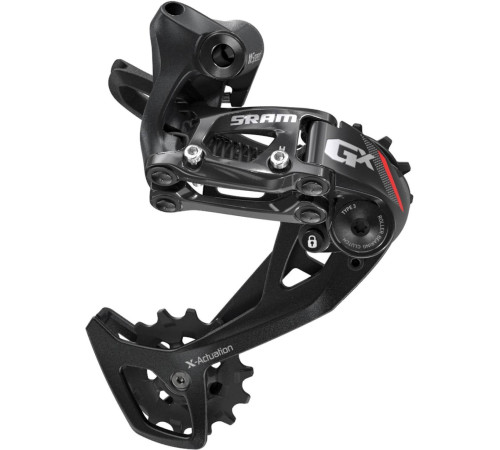 Rear derailleur SRAM GX medium cage 2x11-speed black-red
