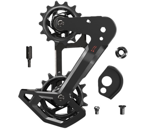 Tension and guide pulley set SRAM Eagle AXS T-Type alu full cage