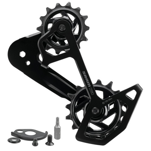 Tension and guide pulley set SRAM Eagle AXS T-Type alu full cage